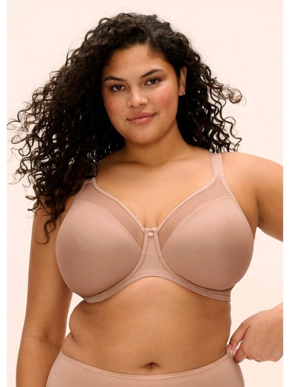 NEW Elomi EL4301SAH Sahara Smooth Molded Underwire Bra 40J Nude Tan Beige Wire